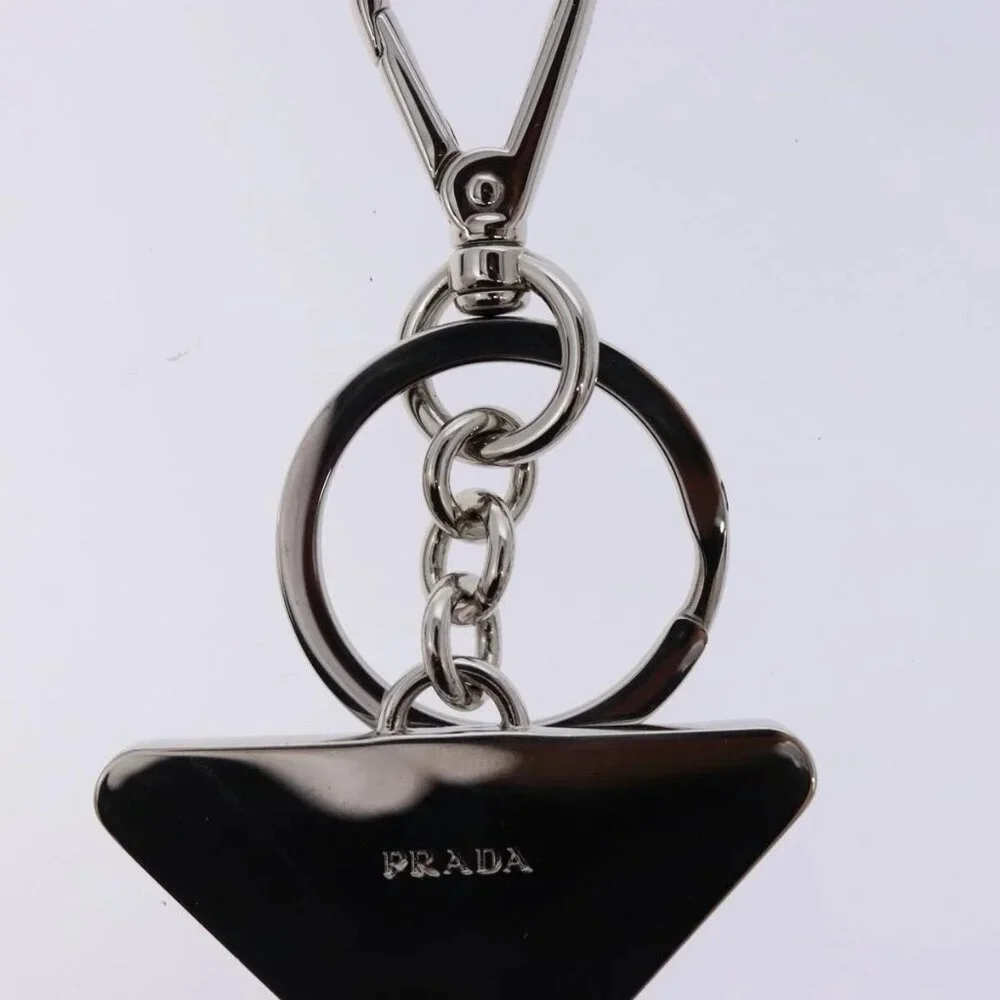PRADA Key Charm metal Silver Auth